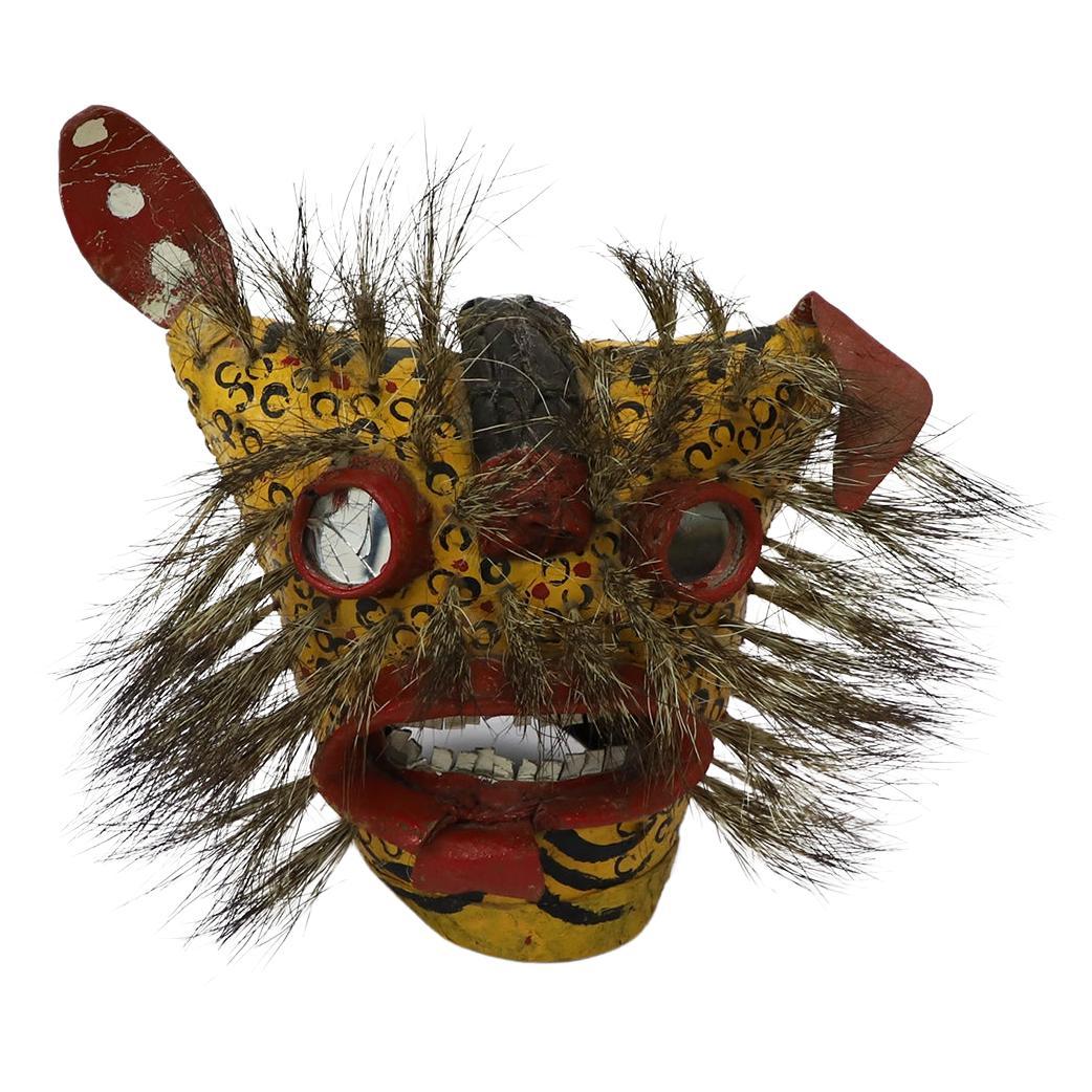 Antique Mexican Jaguar Mask