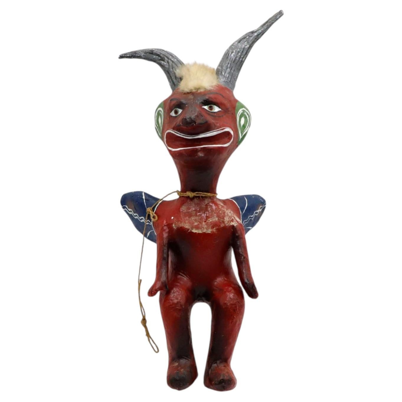 Antique Mexican Judas Figure in Papier-Mâché