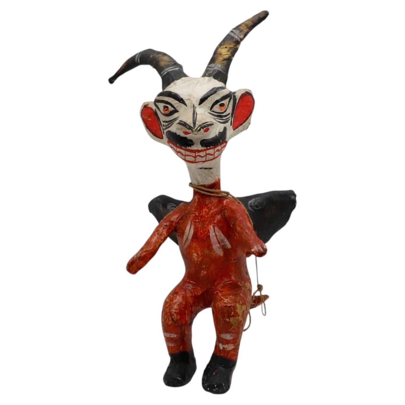 Antique Mexican Judas Figure in Papier-Mâché