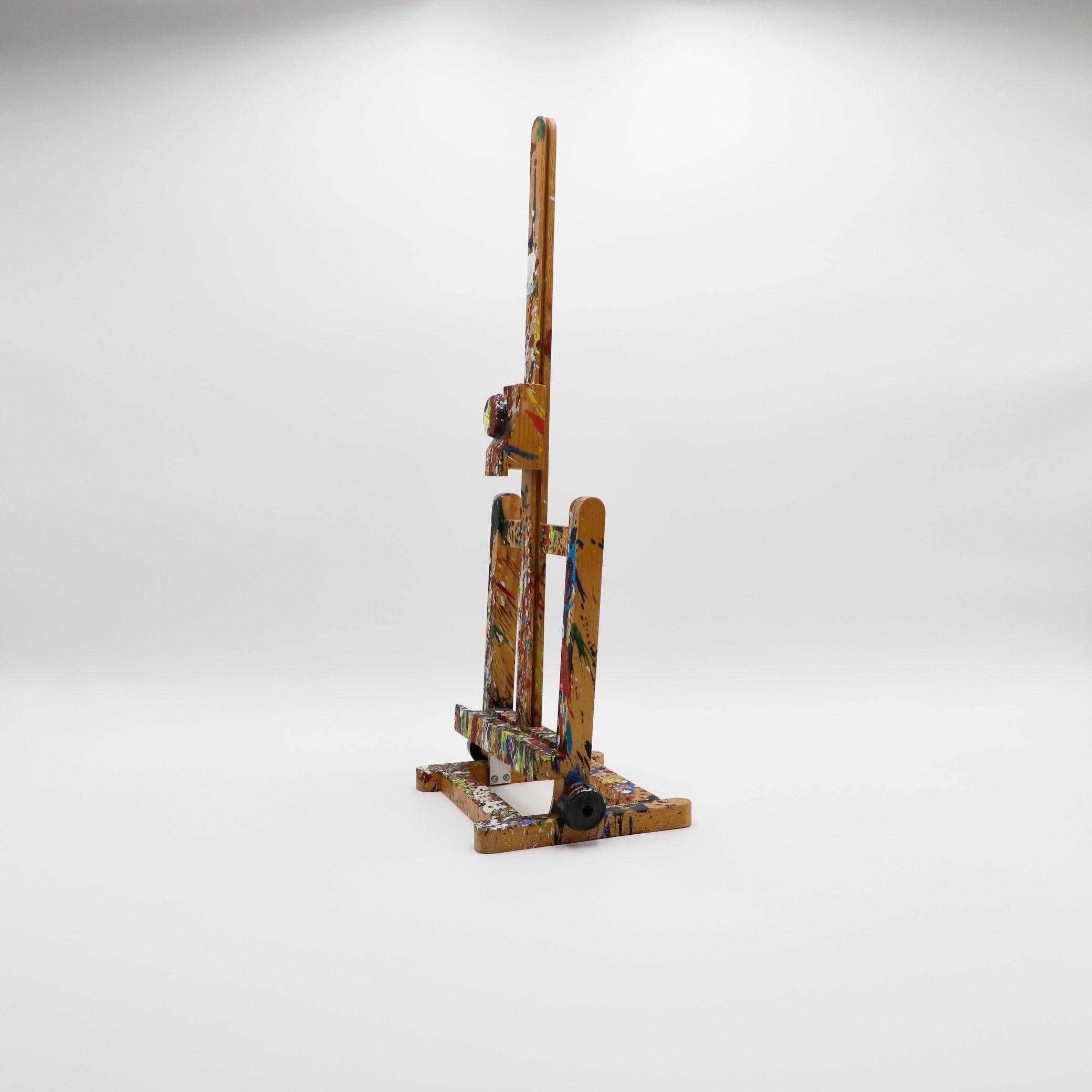 Mexicain Chevalet d'artiste ancien en bois peint mexicain en vente