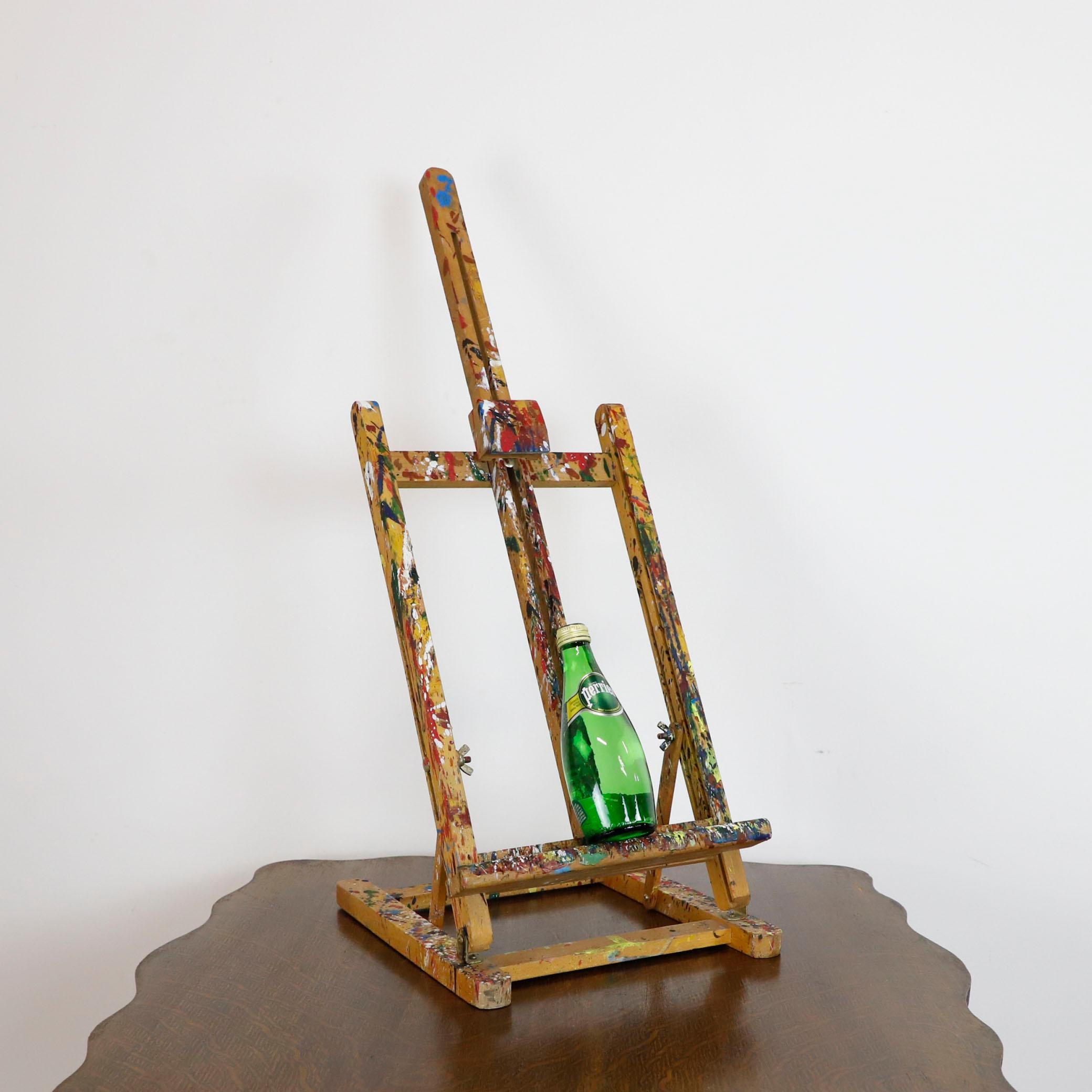 Mexicain Chevalet d'artiste ancien en bois peint mexicain en vente