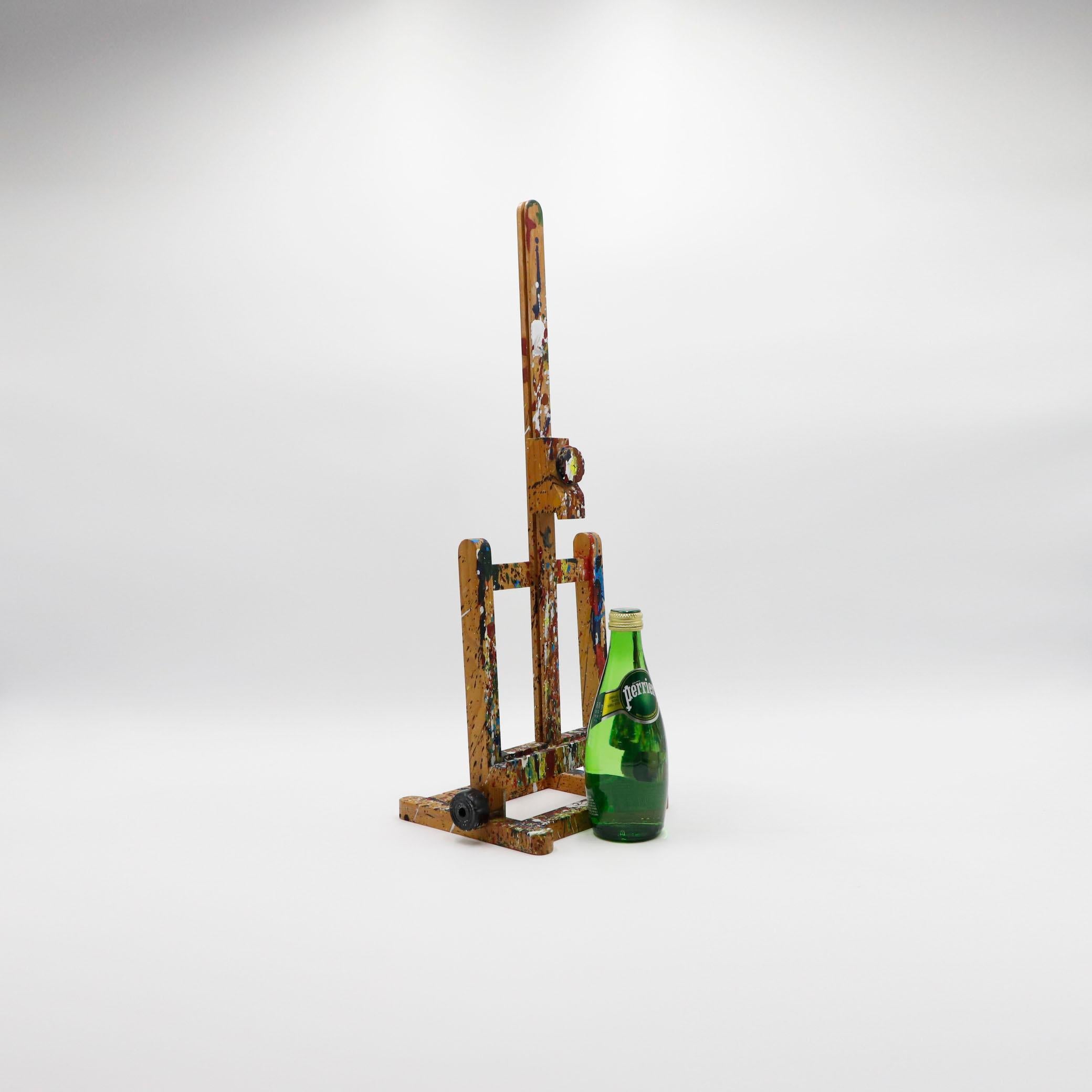 Fin du 20e siècle Chevalet d'artiste ancien en bois peint mexicain en vente