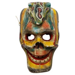 Antique Mexican Skull Mask