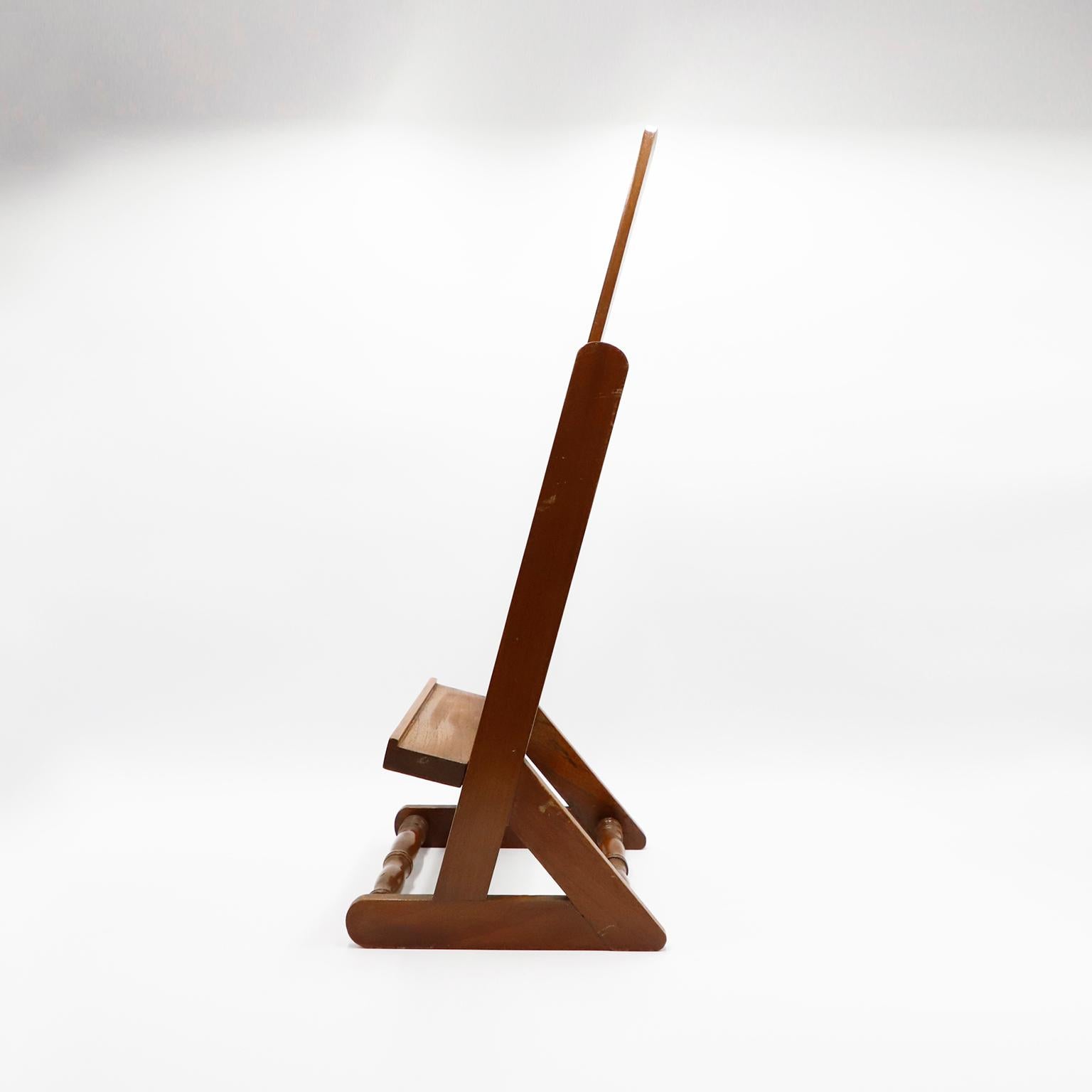 Antique Mexican Small Wood Artist Easel, circa 1950.