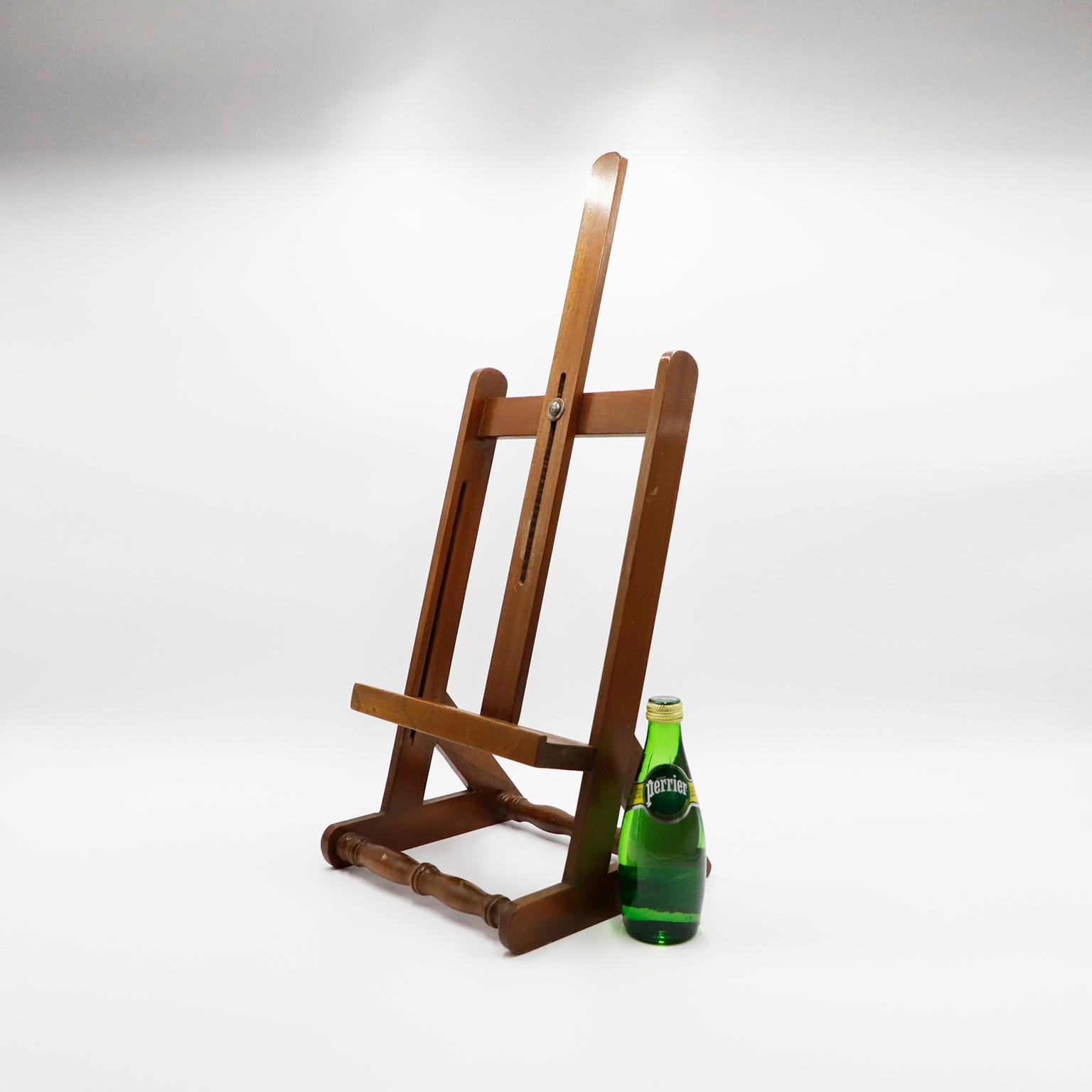 Mid-20th Century Antique Mexican Small Wood Artist Easel For Sale