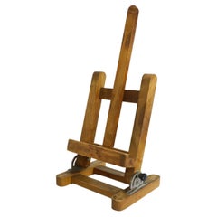 Antiguo caballete mexicano pequeño de madera para artista