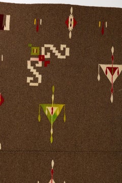 Antique Mexican Star Wool Serape Blanket