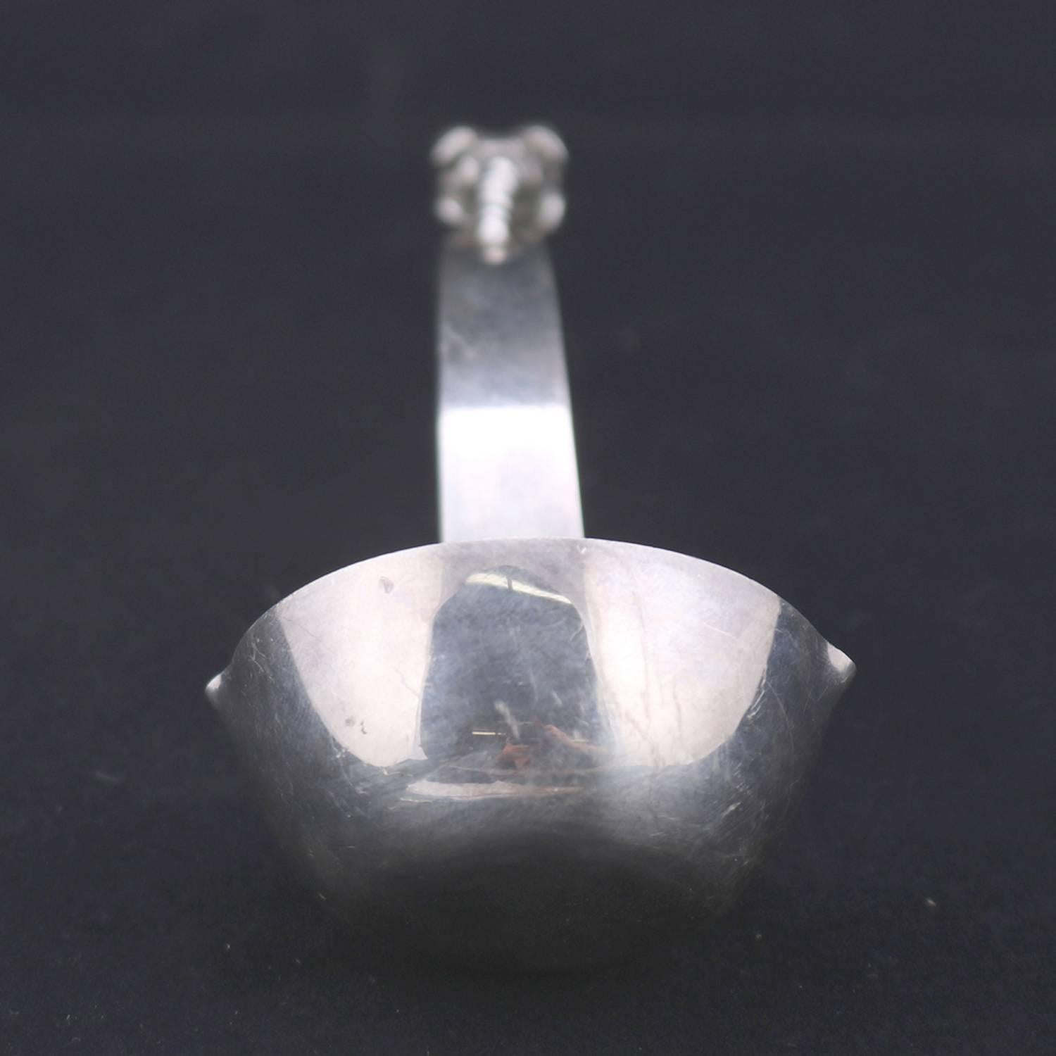 19th Century Antique Mexican Sterling Silver Sauce Ladle, 1880