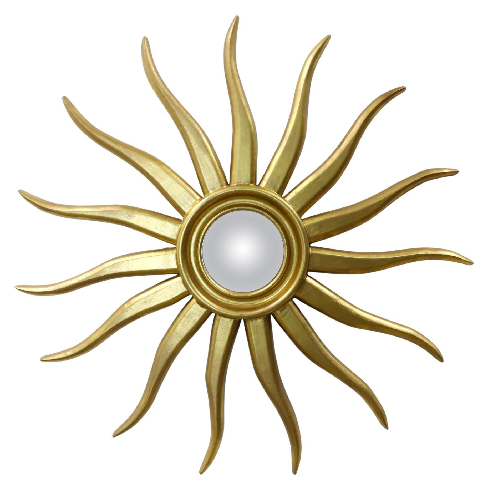 Antique Mexican sunburst mirror Mexico, ca. 1960 en venta