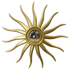 Antique Mexican sunburst mirror Mexico, ca. 1960