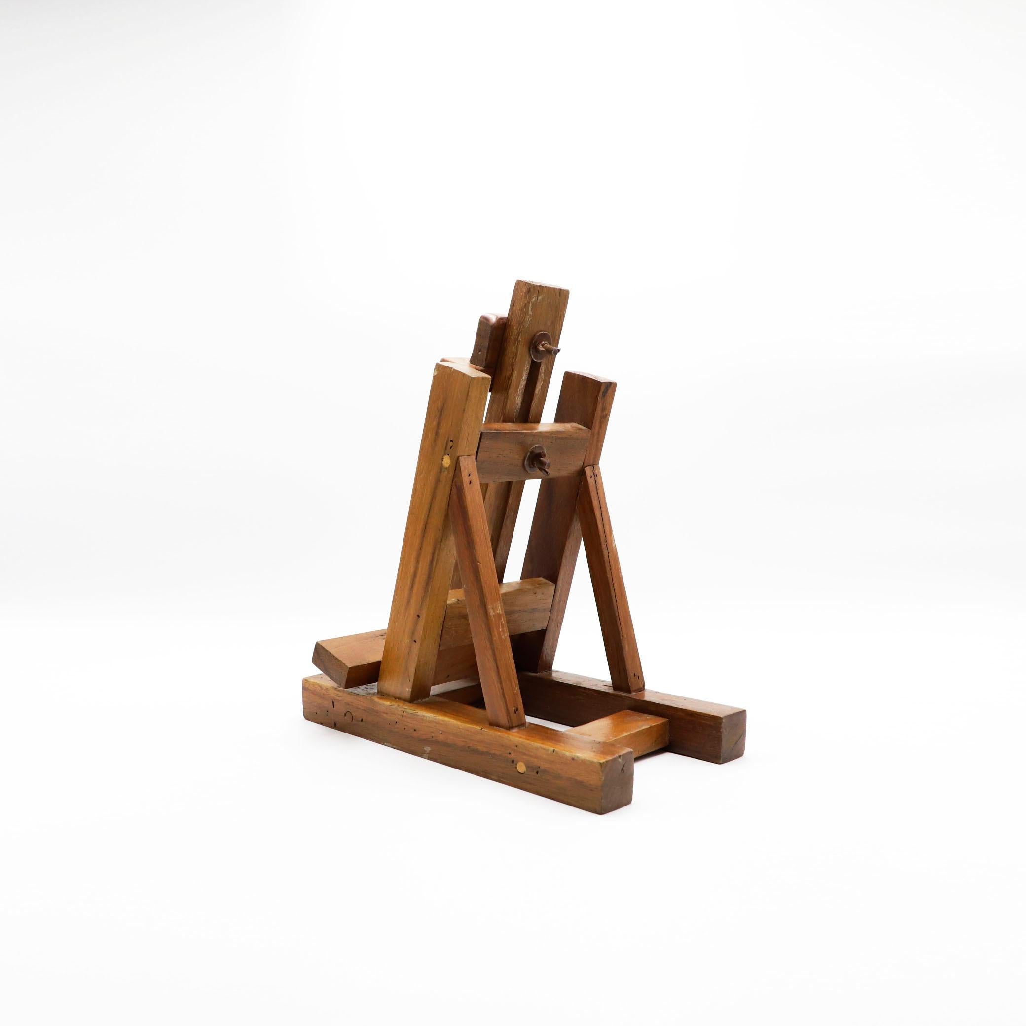 Chevalet d'artiste ancien en Wood Wood mexicain Bon état - En vente à Mexico City, CDMX