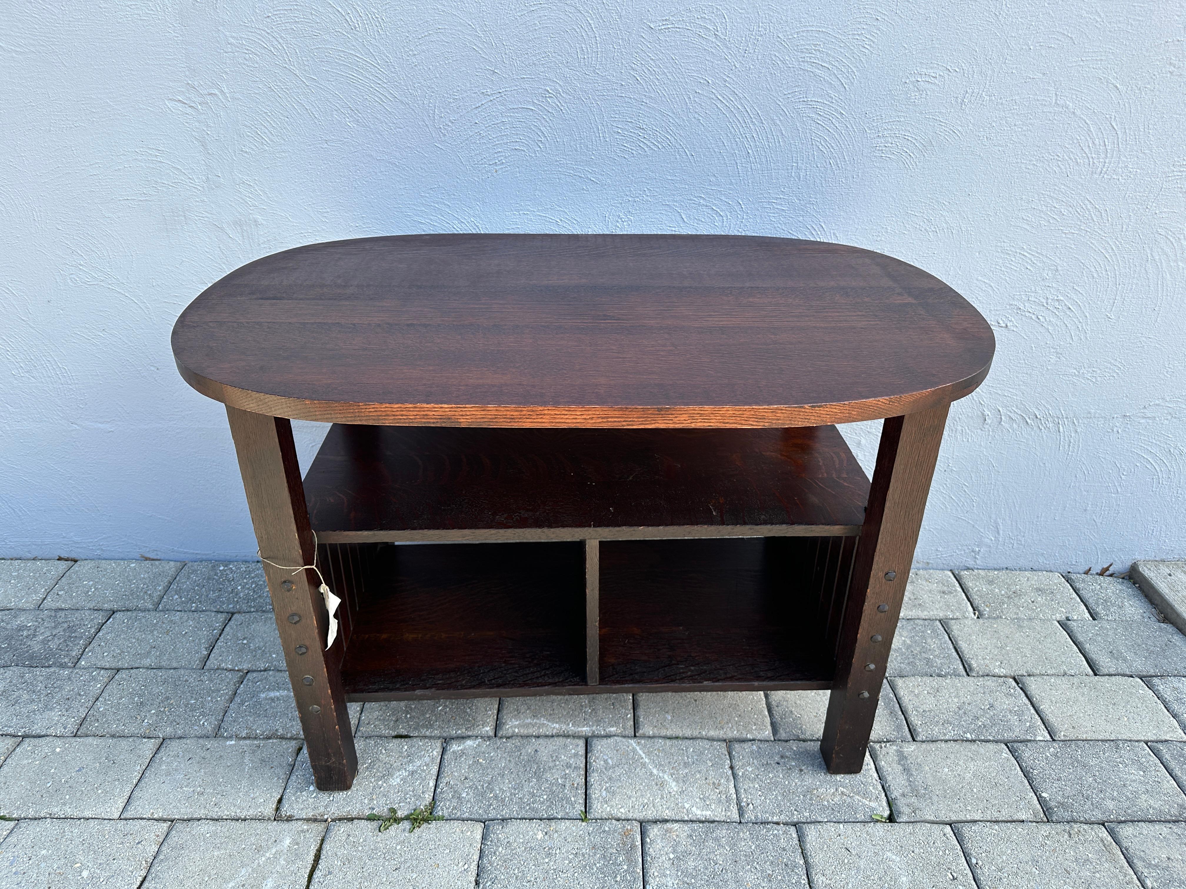Antiquités Michigan Chair Co. Table ovale Stickley Era, W3192 en vente 6