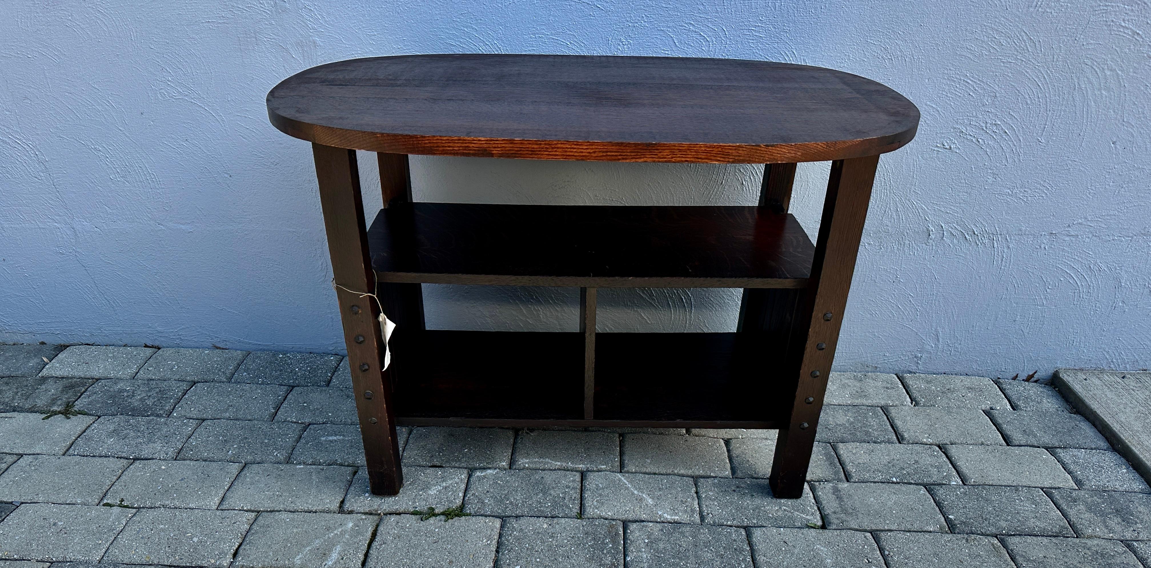 Antiquités Michigan Chair Co. Table ovale Stickley Era, W3192 en vente 7