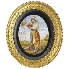 Antique Micromosaic Brooch