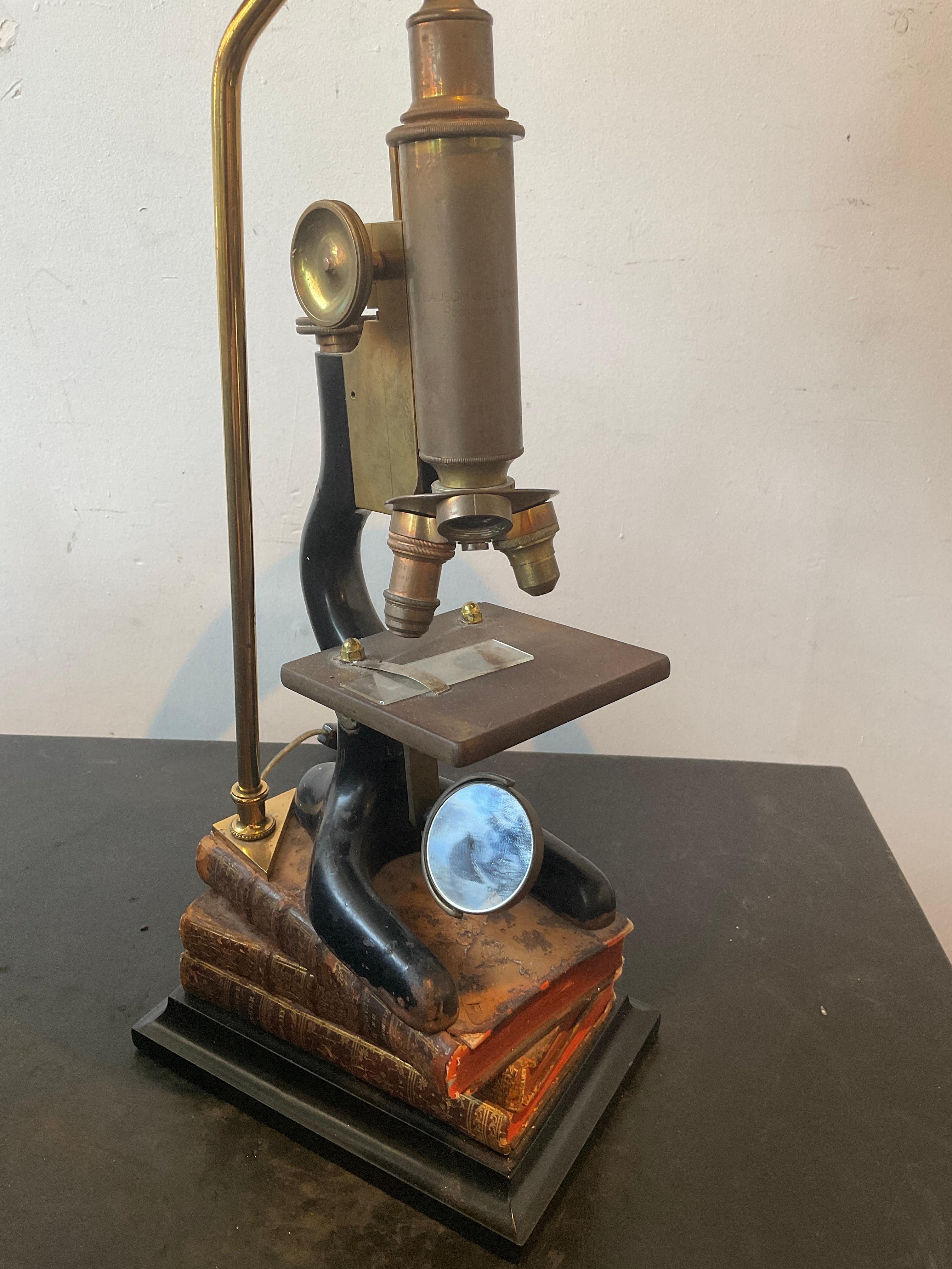 Mid-20th Century Antique Microscope Lamp