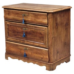 Antique Mid 1800s Swedish or Danish Pine Chest of Drawers Dresser