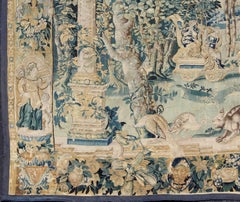 Antique Mid-18th Century European French Beauvais Tapestry