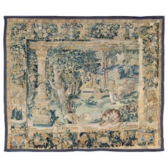 Antique Mid-18th Century European French Beauvais Tapestry