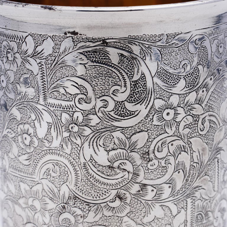 Antique Mid 19th Century 800, French Silver Beaker For Sale 1