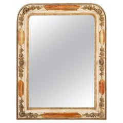 Antique Mid Century Antiques Frech Louis Philippe miroir de cheminée à dorures délavées du milieu du 19ème siècle