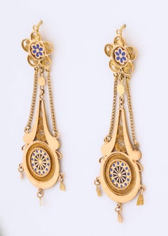 Antique 19th Century French Chandelier Earrings