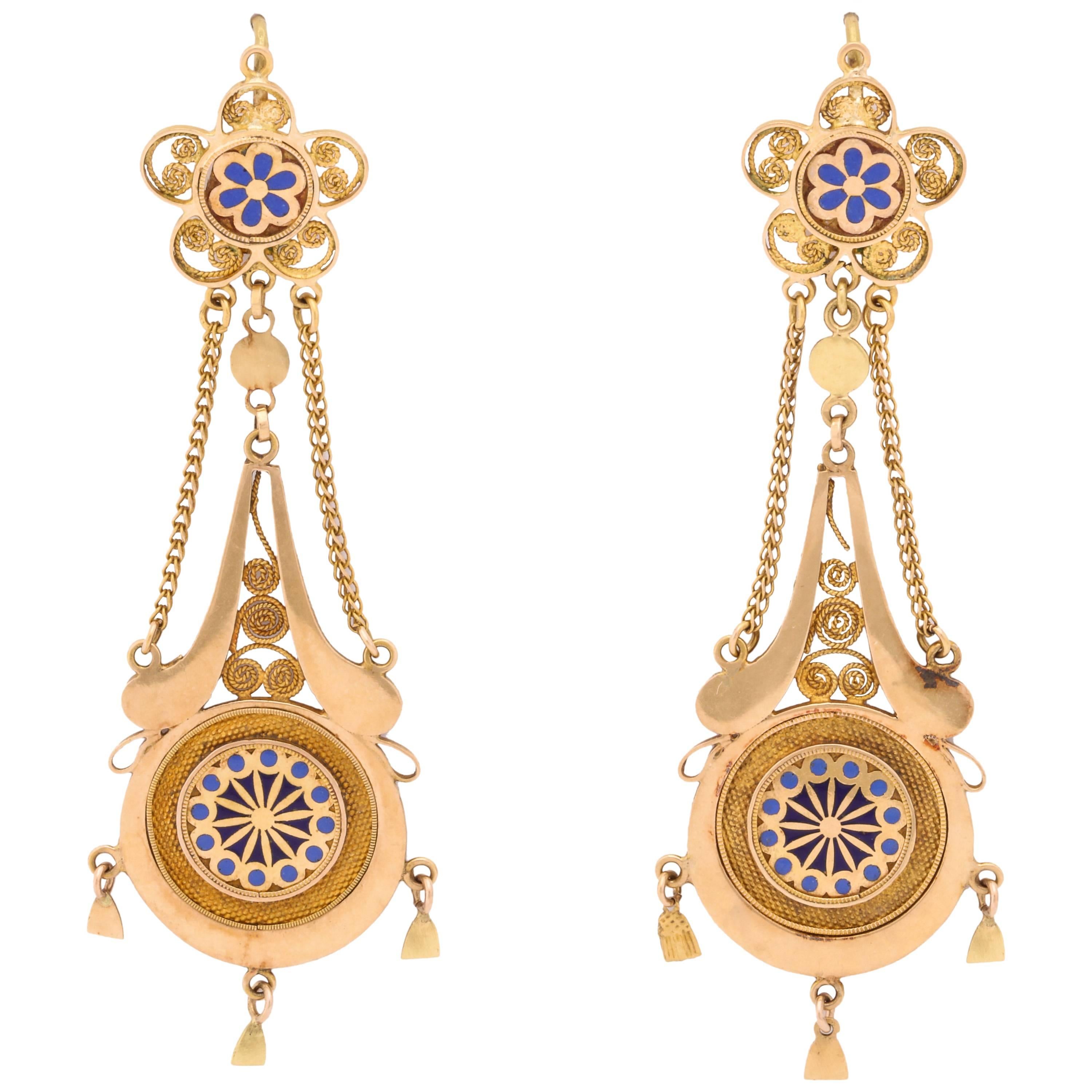 1850s Chandelier Earrings