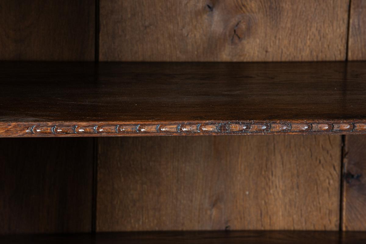 antique mid 19th century german warm brown oak small one door cabinet For Sale 4