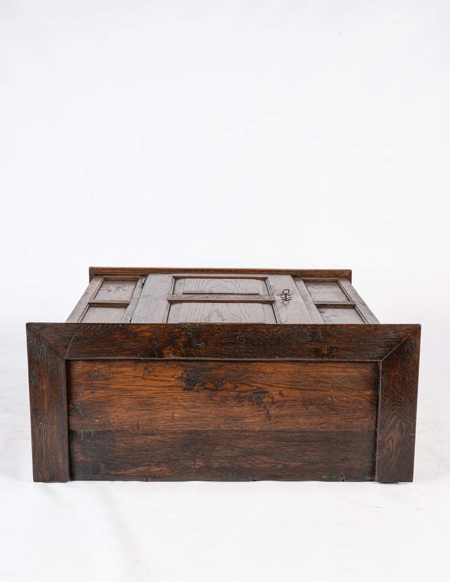 19th Century antique mid 19th century german warm brown oak small one door cabinet For Sale