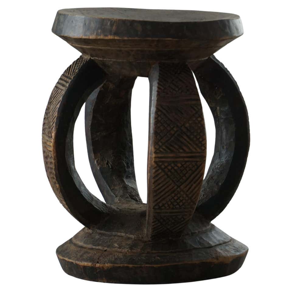 Authentic African Stool African Stools - 134 For Sale at 1stDibs | african wood stool, african ...