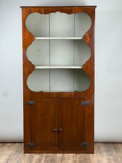 Antique Mid Atlantic Country Pine Cupboard c. Early 19th Century