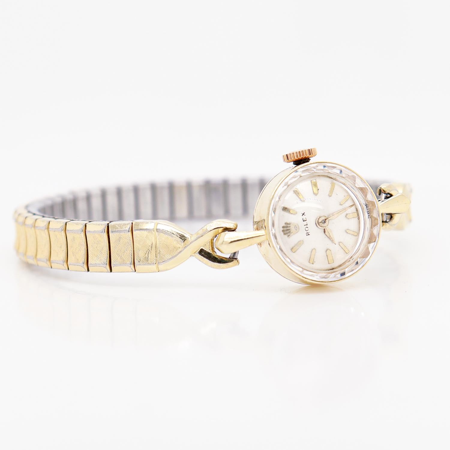Antique Mid-Century 14K Gold Ladies' Rolex Watch 10