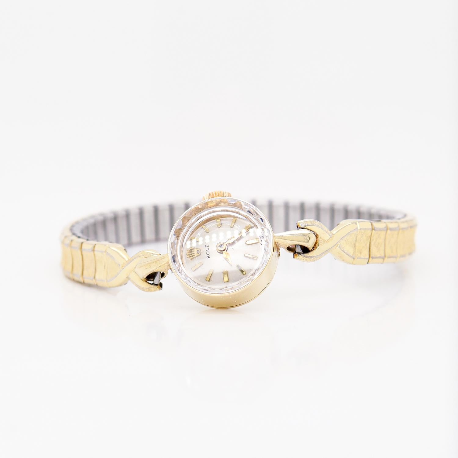 Antique Mid-Century 14K Gold Ladies' Rolex Watch 4
