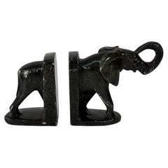 Antique mid-century marble "Elephant" Bookend, 1940s