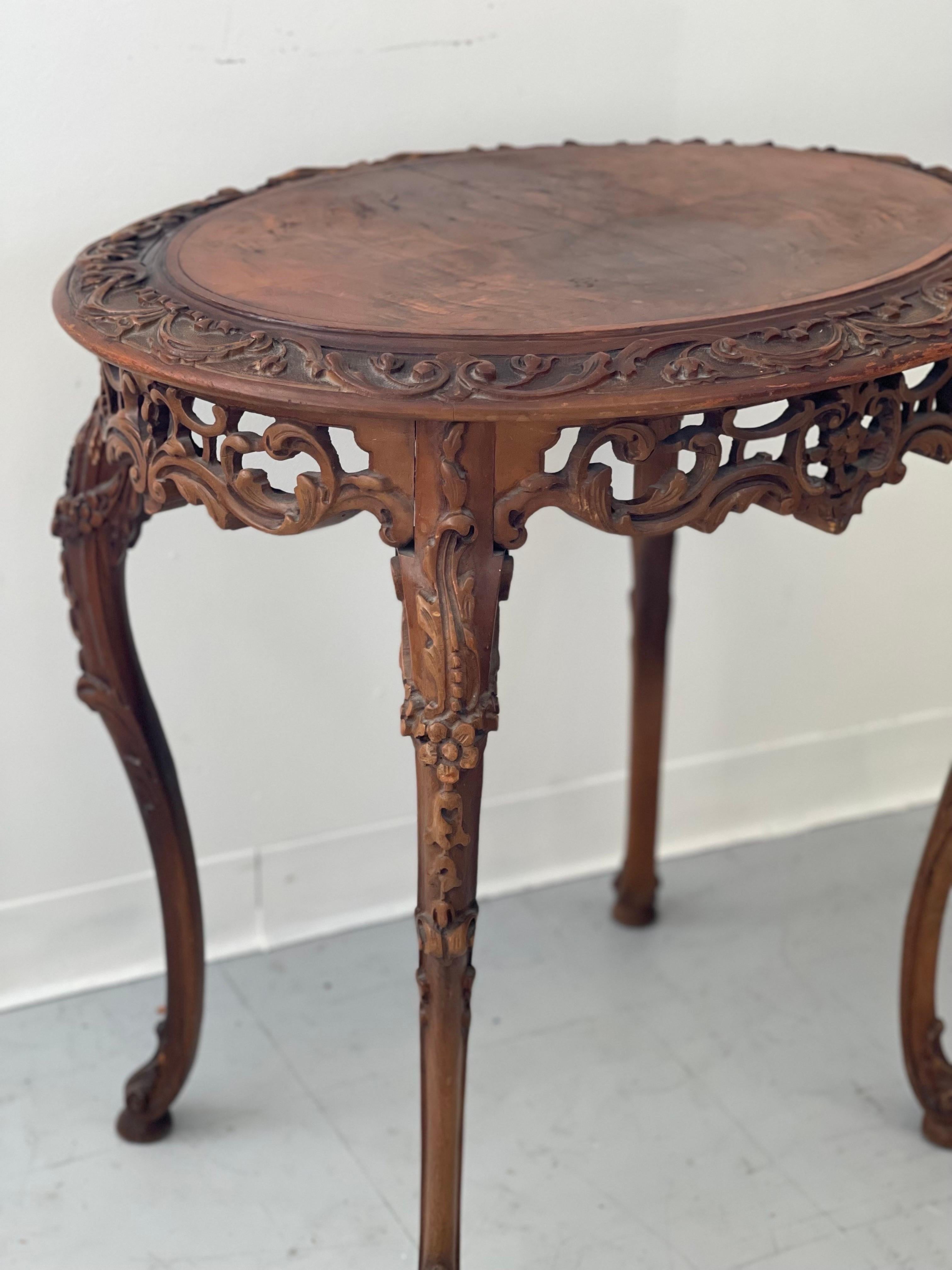 Wood Antique Table Stand For Sale