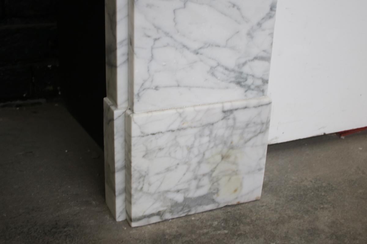 Antique Mid Victorian Carrara Marble Fireplace Surround 3