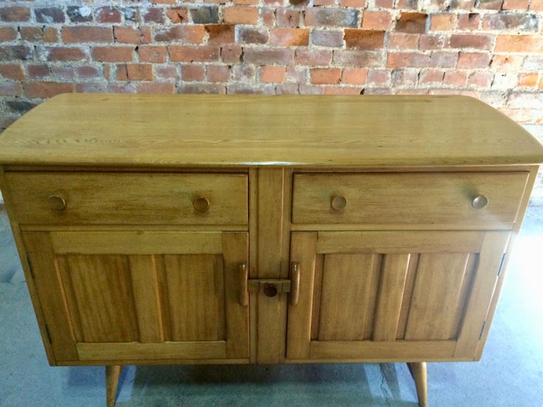 Antique Midcentury Vintage Elm Ercol Sideboard at 1stDibs