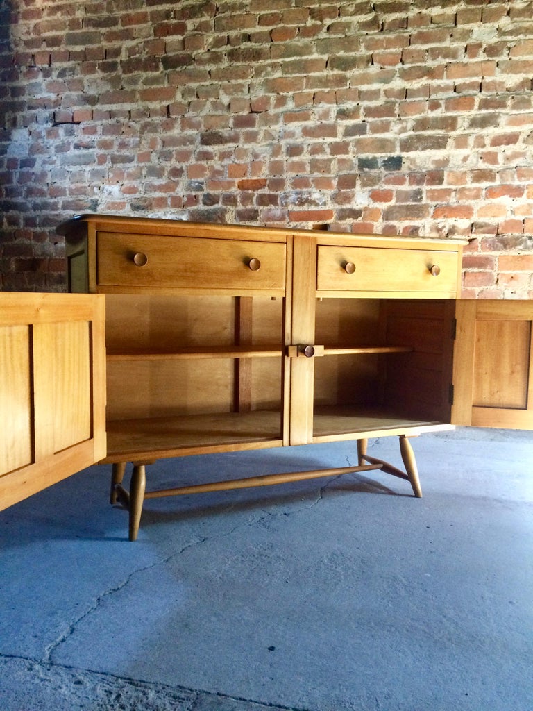 Antique Midcentury Vintage Elm Ercol Sideboard at 1stDibs