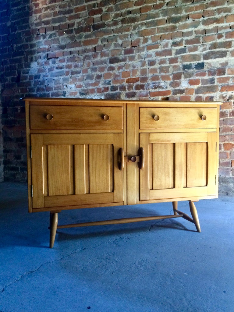 Antique Midcentury Vintage Elm Ercol Sideboard at 1stDibs