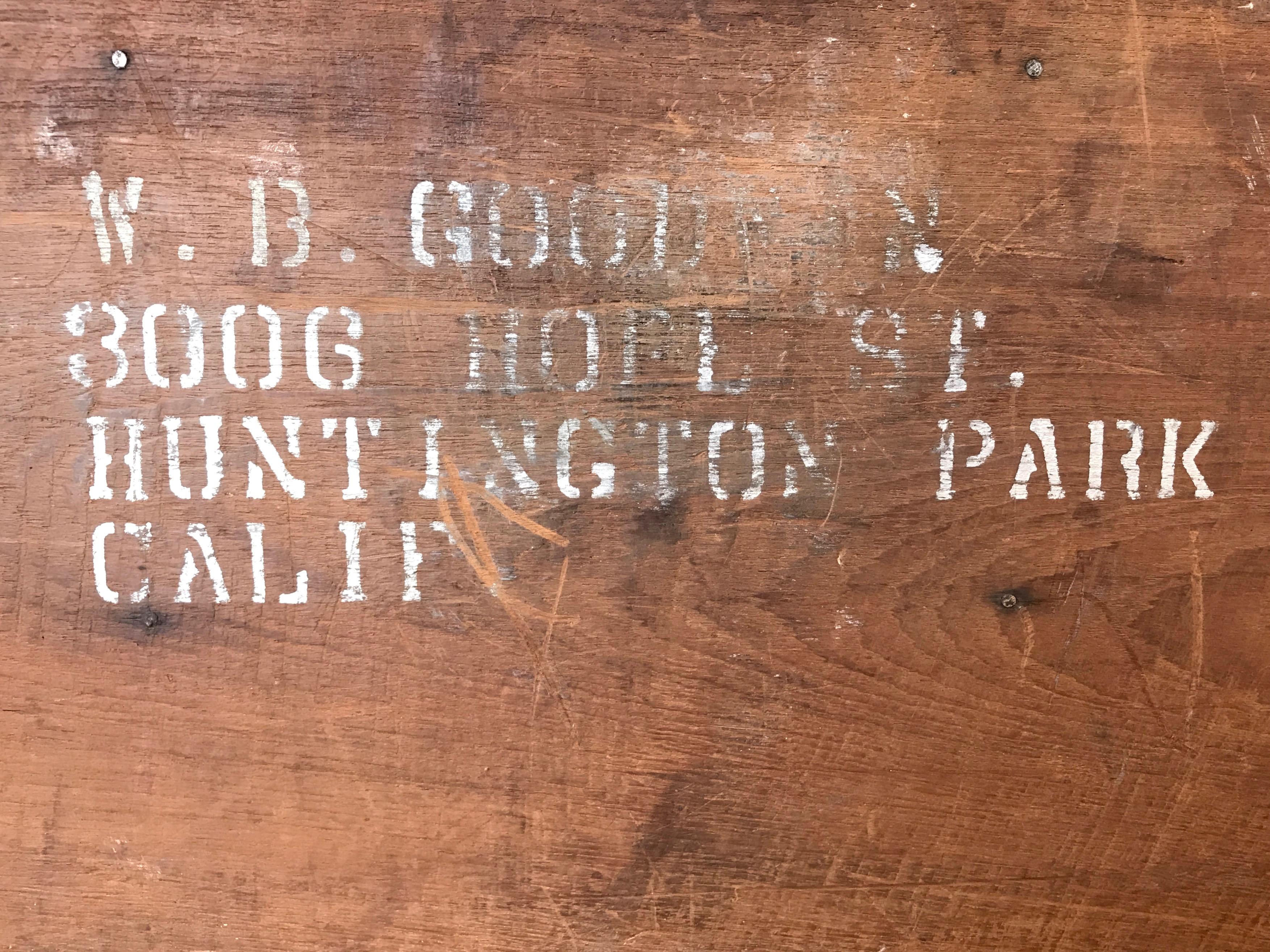 Coffre de marin ancien en bois plaqué laiton du Moyen-Orient 11