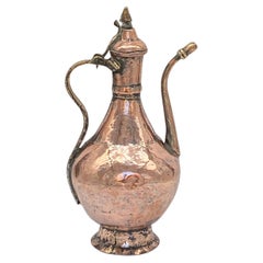 Antique Middle Eastern Copper Coffee Pot