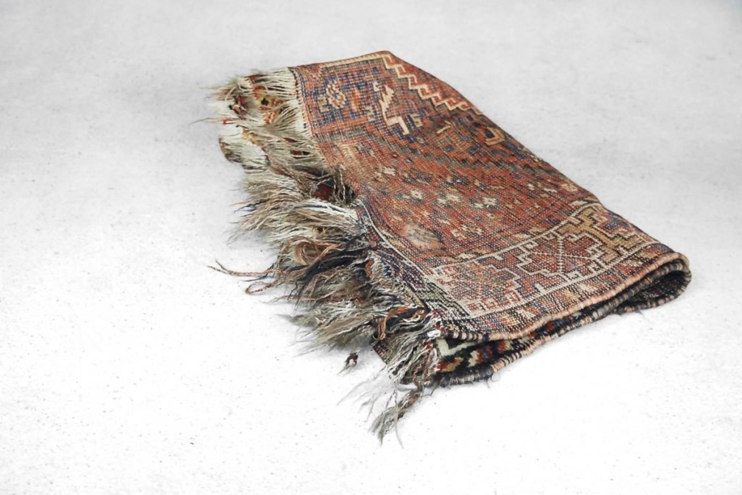 Ancien tapis Shiraz tissé à la main au Moyen-Orient, années 1850 en vente 13
