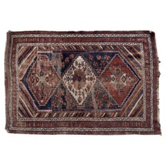 Antique Middle Eastern Hand-Woven Shiraz Rug, 1890s