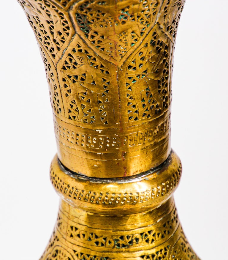 Antique Middle Eastern Moorish Islamic Brass Syrian Dining ...