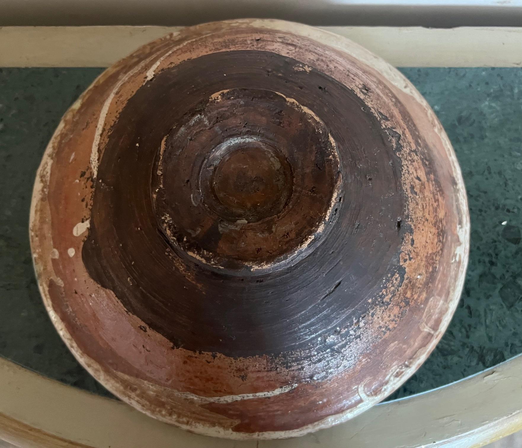 Cuenco antiguo de cerámica de Oriente Medio, c. 1930 siglo XX en venta