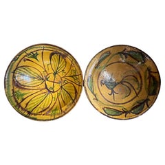 Set of Two Middle Eastern Pottery Bowls, circa 1940's
