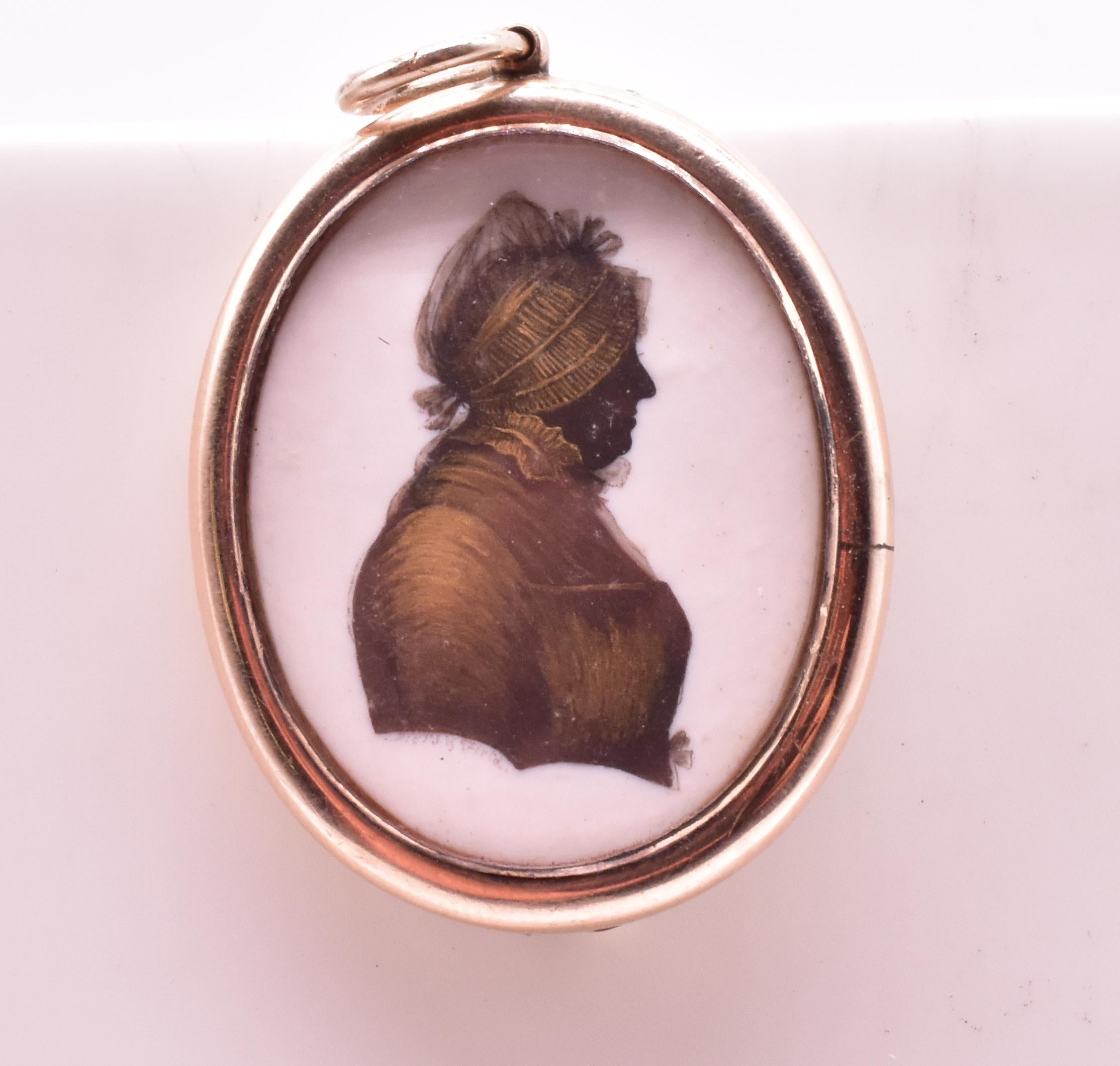 Portrait miniatures reached their peak of popularity during the 18th century. They served the same purpose as small photographs of our loved ones do today. Their small size made them accessible for carrying around, and they were often mounted in