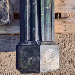 Antique Milan Terracotta Fireplace with Origina Patina, 19th Century