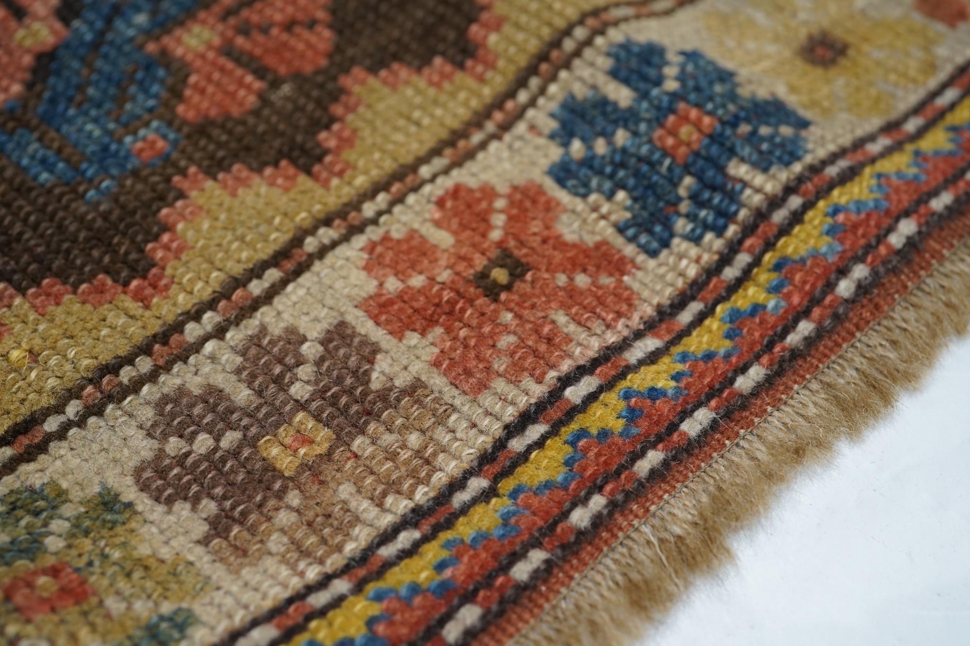 Late 19th Century Antique Milas Rug For Sale