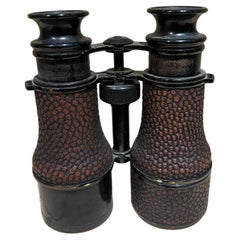 Antike Militärische Feldgläser, Binoculars, Französisch, Le Maire-Stil