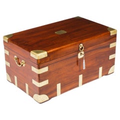 Antique Military Campaign Camphorwood Trunk Coffer c1820 19th C